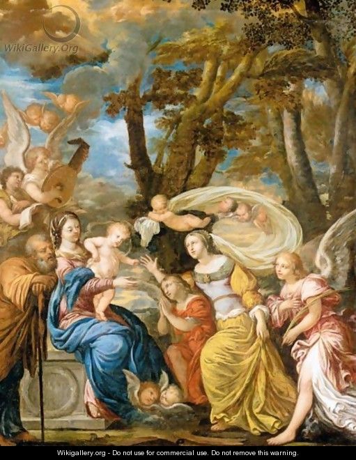 The Mystical Marriage Of Saint Catherine - Flemish School
