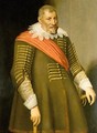 Portrait Of A Gentleman, Three-Quarter Length, Wearing A Red Sash - (after) Anthony Van Ravesteyn
