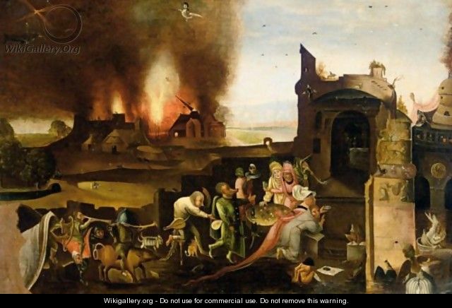 The Temptation Of Saint Anthony - (after) Hieronymus Bosch