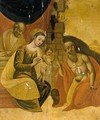 The Holy Family With Saint Jerome - Veneto-Cretan School