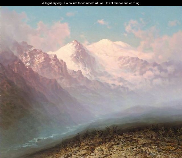 View Of Mount Elbrus In The Caucasus - Ilya Nikolaevich Zankovsky