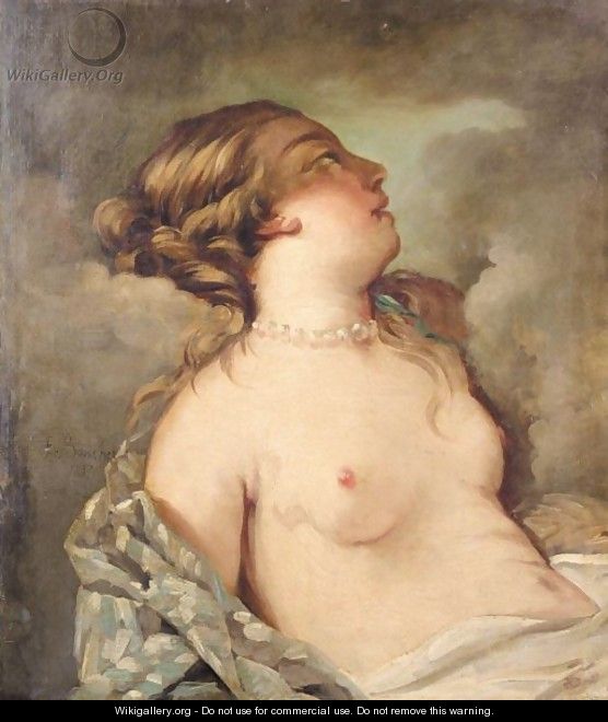 A Reclining Nude - (after) Francois Boucher