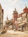 Dutch Street Scene - William Raymond Dommersen