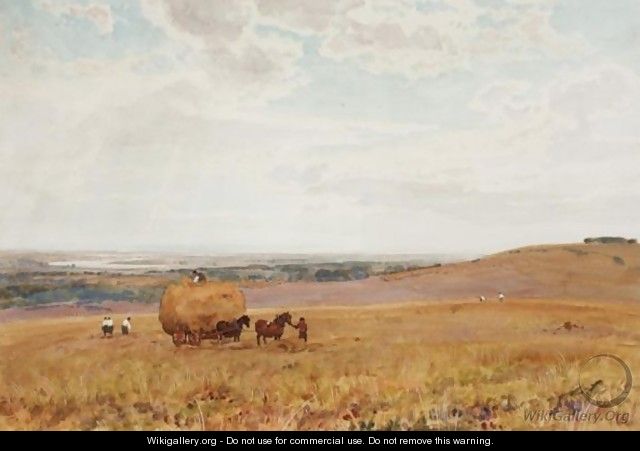 Views From The Sussex Downs Towards Chichester - Robert Thorne Waite