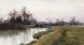 Moonlit River Scene - William Fraser Garden