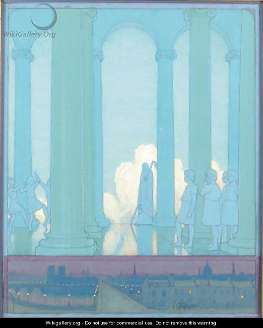 The Kingdom Of The Future, Illustration For The Blue Bird - Frederick Cayley Robinson