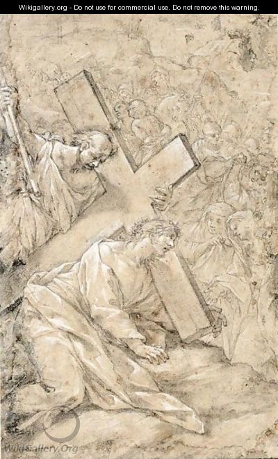 Christ On The Road To Calvary - Lazzaro Baldi