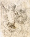 Study Of A Young Boy, Seated - Orazio Samacchini