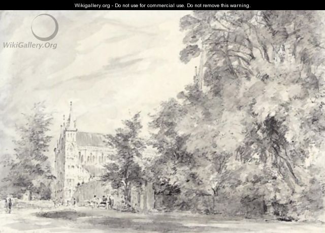 Salisbury Cathedral From Lower Marsh Close - John Constable