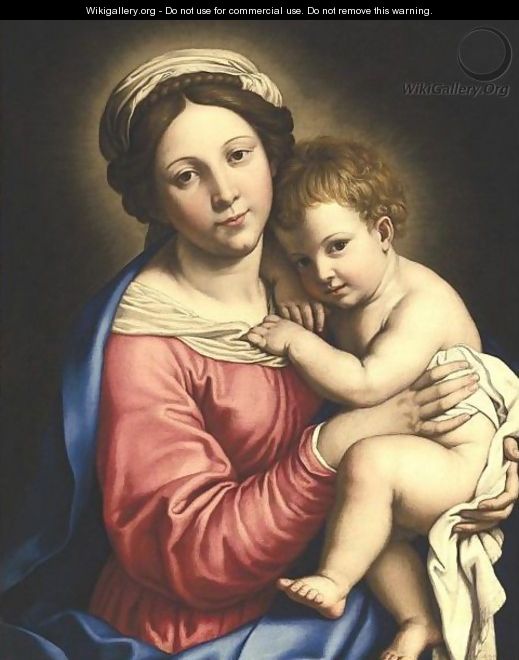 Madonna And Child - (after) Giovanni Battista Salvi, Il Sassoferato