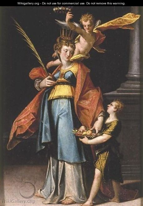 Saint Dorothy - Bartholomaeus Spranger