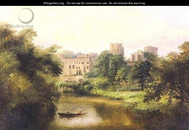 View Of Warwick Castle - John Syer