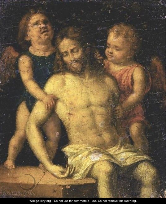 The Dead Christ Supported By Two Angels - (after) Giovanni Battista Cima Da Conegliano