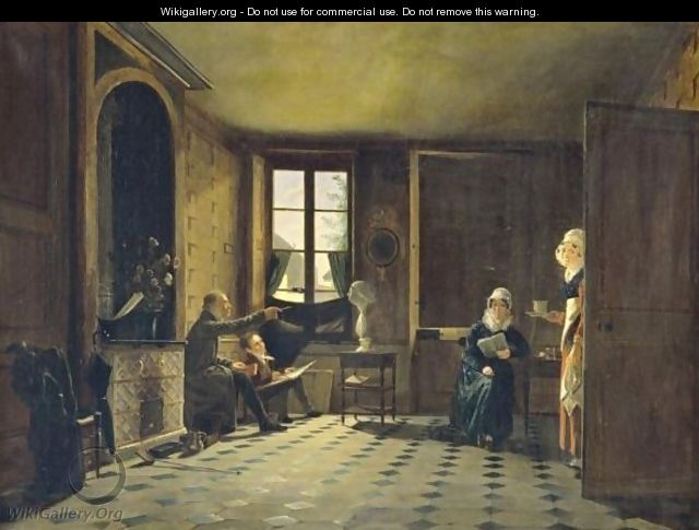 The Drawing Lesson - Felicite-Florence Morlay (Nee Transon)
