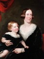 Portrait Of A Lady And Her Son - English School