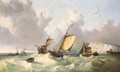 Dutch Shipping Off The Coast Of Dover - (after) William Calcott Knell