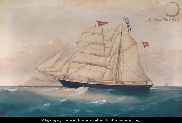 The Brigantine Birgitte Inward Bound For Liverpool Off Hollyhead - William H. Yorke