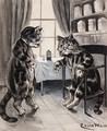 In The Doctor's Consulting Room - Louis Wain
