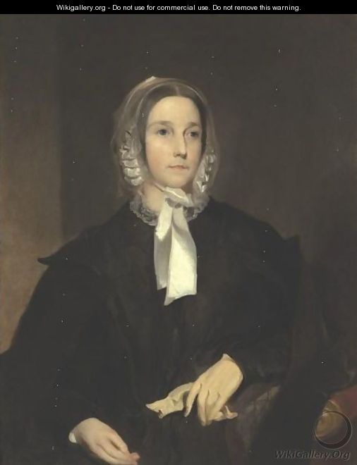 Portrait Of Mrs. Joseph Janney - Thomas Sully