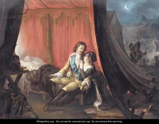 Peter The Great Meeting His Lover - Eduard Strohling