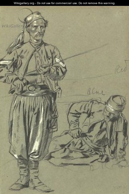 Two Zouaves - Winslow Homer