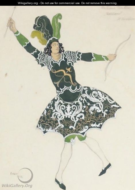 A Costume Design For Acteon, From The Ballet Artemis Troublee - Lev Samoilovich Bakst