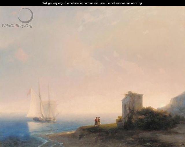 Tartars On The Coast - Ivan Konstantinovich Aivazovsky