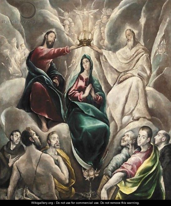 The Coronation Of The Virgin - (after) El Greco (Domenikos Theotokopoulos)