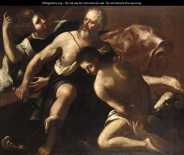 The Sacrifice Of Isaac - (after) Giovanni Lanfranco