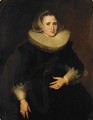 Portrait Of A Lady, Three-Quarter Length, Seated Wearing Black - (after) Nicolaes (Pickenoy) Eliasz
