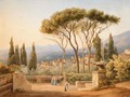 View From The Villa D'Este At Tivoli Near Rome - Elisabeth Cheremeteff
