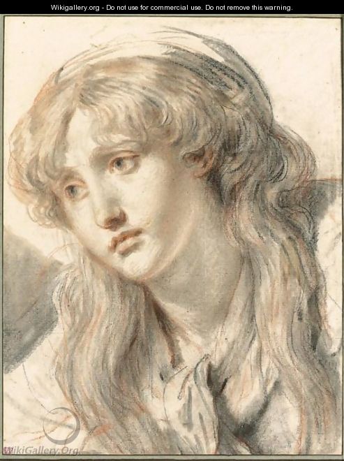 Head Of A Girl - Jean Baptiste Greuze