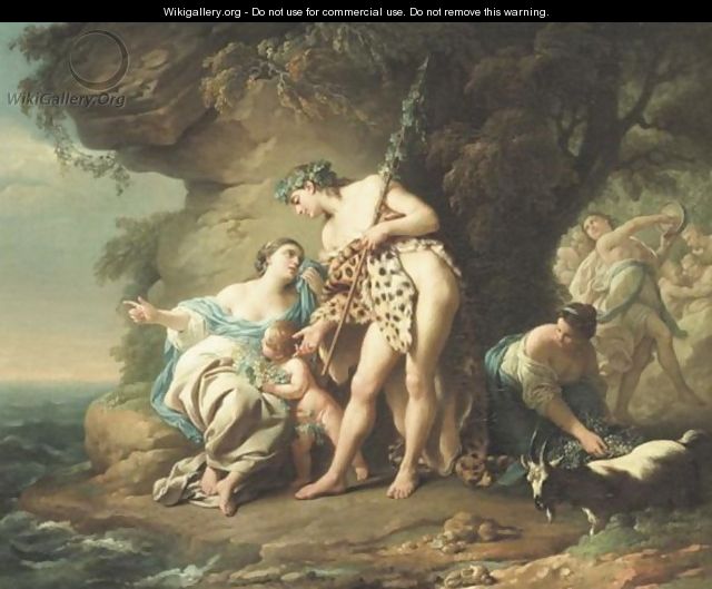 Bacchus Consolant Ariane Abandonnee Par Thesee Louis Jean Francois Lagreneebacchus And Ariane - (after) Louis Lagrenee
