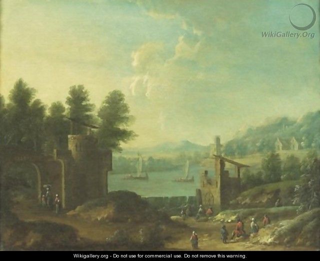 Landscape With A Mill - Flemish School