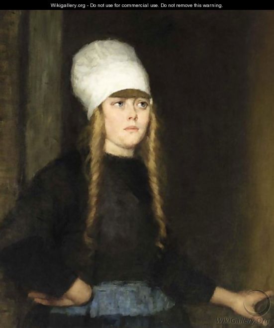 A Portrait Of Aaltje Kaars - Thérèse Schwartze