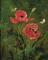 Still Life Of Poppies - Olaf August Hermansen