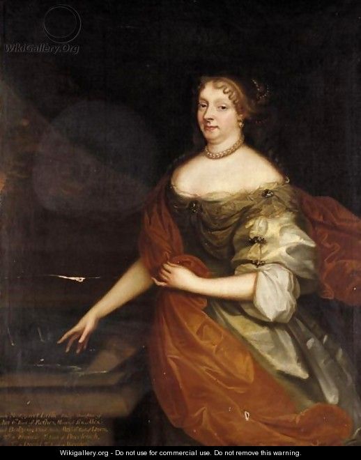 Portrait Of Lady Margaret Leslie, Daughter Of John, 6th Earl Of Rothes - (after) Sir Peter Lely