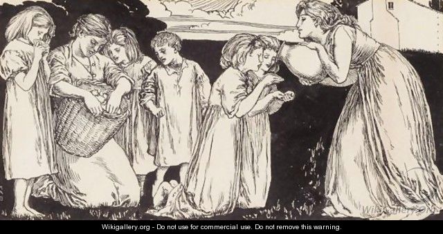 Study Of Children Eating And Drinking - Robert Anning Bell