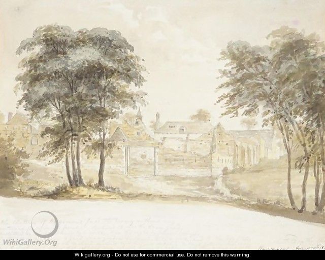The Chateau Of Hougoumont At Waterloo - Henry Edridge