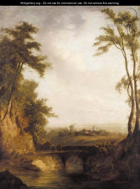 The Woodland Bridge - (after) Thomas Barker Of Bath