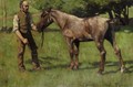 Foal And Groom - Charles Wellington Furse