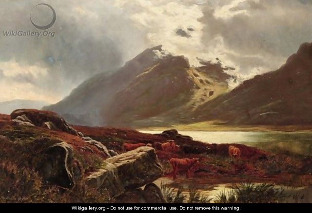 On The Welsh Hills Near Capel Currig - (after) Sidney Richard Percy