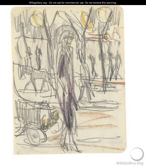Strassenszene (Street Scene) - Ernst Ludwig Kirchner