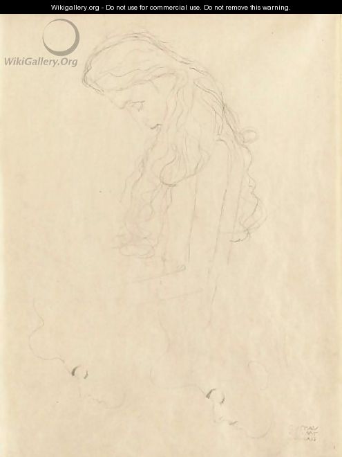 Frauenkopf Im Profil (Profile Of A Woman) - Gustav Klimt