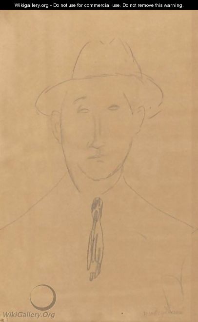 Homme Au Chapeau 2 - Amedeo Modigliani