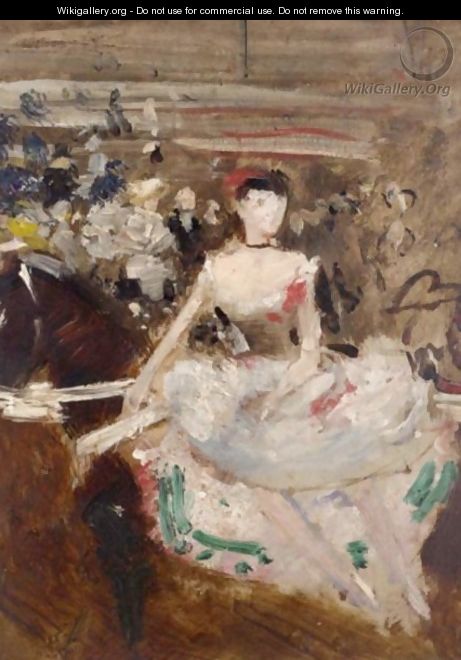 Woman Riding Side-Saddle - (after) Jean-Louis Forain