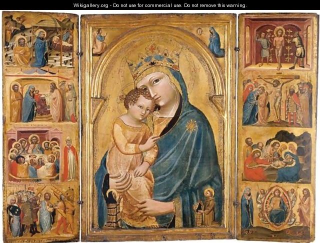 The Madonna And Child With Saints Clare And Francis - Paduan School