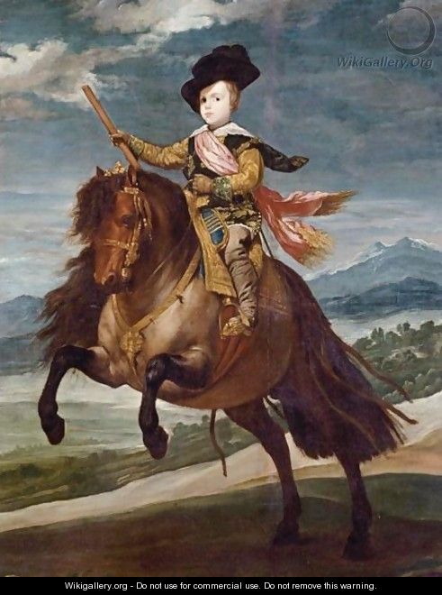 Equestrian Portrait Of Balthasar Carlos - (after) Diego Rodriguez De Silva Y Velazquez