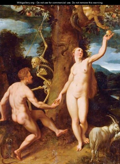 The Fall Of Man - (after) Cornelis Cornelisz Van Haarlem