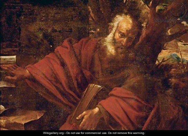 A Bearded Saint Or Prophet In A Landscape, Probably Saint Jerome - (after) Pier Francesco Mola